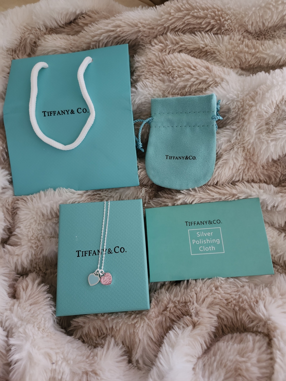 Tiffany & Co. Blue Heart Pendant Necklace - Blue
